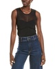 BCBGMAXAZRIA Sheer Yoke Top