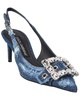 Dolce & Gabbana DG Logo Denim Slingback Pump