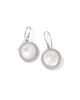 IPPOLITA "Scultura" Silver 13.34 ct. tw. Diamond & Cabochon Mother-Of-Pearl DropEarrings