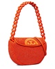 Tory Burch Fleming Raffia Crescent Bag