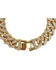 ADORNIA 14K Plated CZ Flat Curb Chain Bracelet