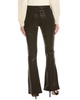 7 For All Mankind Coated Black Ultra High-Rise Skinny Bootcut Jean