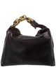 Tiffany & Fred Paris Soft Leather Golden Buckle Leather Hobo Bag