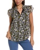 Anne Klein Women's Ruffle SLV Tie Blouse