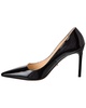 Prada Logo Patent Pointy-Toe Pump