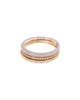 ADORNIA 14K Two-Tone Over Silver & Silver Set of Rings