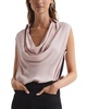 Reiss Ameliee Cowl Front Sleeveless Blouse