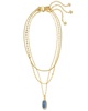 Kendra Scott Framed Dani 14K Plated Pearl Triple Strand Necklace