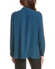 EILEEN FISHER Mandarin Collar Silk Boxy Shirt