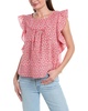 Lilla P Sleeveless Ruffle Top