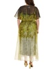 Marina Rinaldi Plus Dipinto Silk-Blend Dress