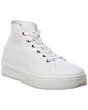 TOD’s Knit & Leather High-Top Sneaker