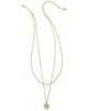 Kendra Scott Brielle 14K Plated Multi Strand Necklace