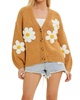 daisy cardigan in brown