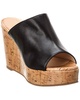 Stuart Weitzman Margarite Leather Wedge Sandal