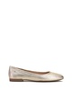 minndy ballet flat in light gold metallic