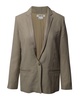 noa single breasted blazer in beige viscose