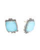 aegean 18k & silver blue topaz earrings