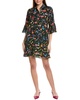 harper tiered flounce silk dress