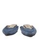 beya pointed mules in blue suede