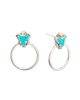 naiads 18k & silver chalcedony earrings