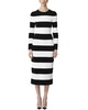 crewneck knit column long dress