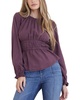 elastic shirred blouse