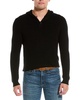 Bruno Magli Jersey Henley Wool Hoodie