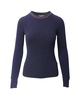 sparkling sweater in midnight blue polyester