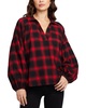 Chaser Sunset Blvd Plaid Lola Blouse