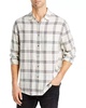 wyatt button down shirt in white mirror melange