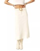 tinna midi skirt in white