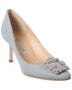 Manolo Blahnik Hangisi 70 Glitter Pump