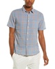 Vince Classic Fit Linen-Blend Woven Shirt