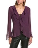 BCBGMAXAZRIA Ruffle Blouse