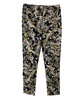 straight leg trousers in floral viscose