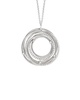 goa 18k 0.81 ct. tw. diamond large link pendant necklace