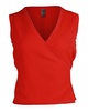 wrap top in red viscose