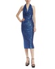 Jewel Badgley Mischka Sequin Cowl Midi Dress