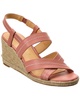 Jack Rogers Polly Leather Mid Wedge Sandal