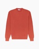 mens pigment dye sweater in spiced ginger