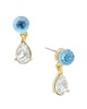 14k mini globe earrings