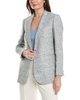 Anne Klein Women's Tweed One Bttn Notch Collar Jacket