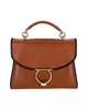 margot gancini shoulder bag in tan leather