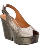 dylan 2 snake-embossed leather slingback sandal