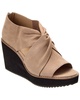 raja leather wedge