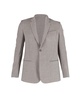 single-breasted jacket in grey wool