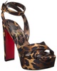 Christian Louboutin Supramariza 130 Satin Platform Sandal