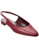 Manolo Blahnik Sawra Leather Slingback Flat