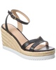 Stuart Weitzman Catlina Leather Espadrille Wedge Sandal